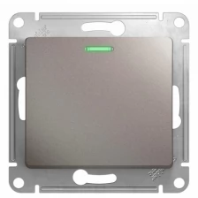 Выключатель 1-полюсный Schneider Electric GSL001213 GLOSSA, 10 А, платина