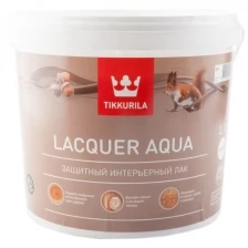 Лак Tikkurila Lacquer Aqua матовый по дереву и бетону, 9 л