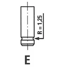 R4231/Rcr_клапан Выпускной! 29.2x7x112.6 Citroen Saxo/Xsara, Peugeot 106/306/309/405 1.1/1.4 86> Freccia арт. R4231RCR