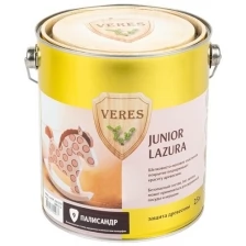 Декоративная пропитка для дерева Veres Junior Lazura №5, матовая, 0,25 л, яблочная