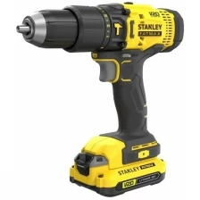 Дрель-шуруповерт аккумуляторная ударная Stanley Fatmax SCD711C2K, 18 В Li-ion 2x1.5 Ач