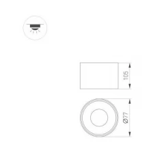 Arlight Корпус PLURIO-BASE-SURFACE-R77 (WH, 1-2, 200mA) (Arlight, IP20 Металл) 030263