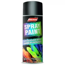 Эмаль аэрозольная Parade Spray Paint черная глянцевая