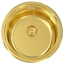 Мойка нержавеющая для кухни Seaman Eco Wien 450х450 мм SWT-450A Gold Polish