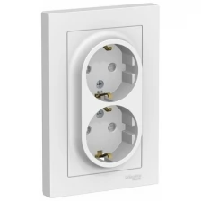 Розетка SCHNEIDER ELECTRIC ATLASDESIGN 16А, в сборе, белый ATN000126