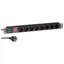 Блок силовых розеток Exegate ServerPro PDU-19H805 Al-8S-EU3-SW