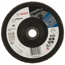 Круглая Лепестковая насадка BOSCH 180мм K40 Best for Metal (2608606737)