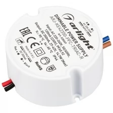 Блок питания ARJ-KE42350-PFC-TRIAC-R (15W, 350mA) (Arlight, IP44 Пластик, 5 лет)