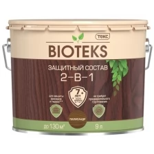 Защитный лессирующий состав для древесины 2 в 1 Bioteks (0,8л) вишня