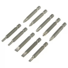 Набор бит TUNDRA, сталь CrV, PH, PZ, SL, Torx х 50 мм, 10 шт. TUNDRA 2270981