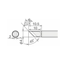 Жало для паяльника Goot RX-80HRT-4.5KH