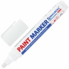 Маркер-краска лаковый (paint marker) 6 мм, белый, нитро-основа, BRAUBERG PROFESSIONAL PLUS EXTRA, 151450 (цена за 1 ед.товара)