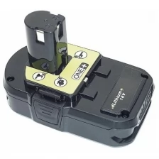 Аккумулятор RageX для электроинструмента Ryobi (p/n: P104, P103, RB18L25), 2.5Ач, 18В, Li-Ion