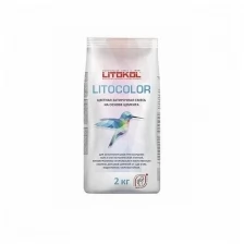 Цементная затирка LITOKOL LITOCOLOR L.11 серый 2 кг