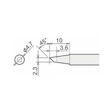 Жало для паяльника Goot RX-80HRT-2.3BC