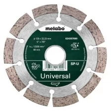 Диск алмазный Metabo SP-U Universal сегментированный 125x22.23 мм блистер (арт. 624296000)